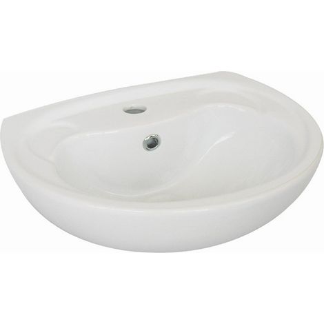 Lavabo sospeso a parete 37x45 cm modello LP81 - Bianco (1/6)