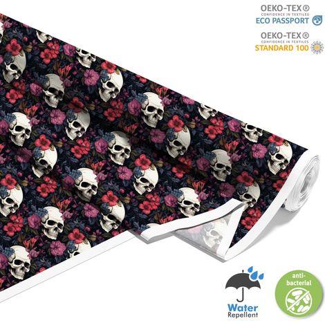 TESSUTI DECORATIVI PER ESTERNI OXFORD - Motivo Teschio I DX4334 (1/5)