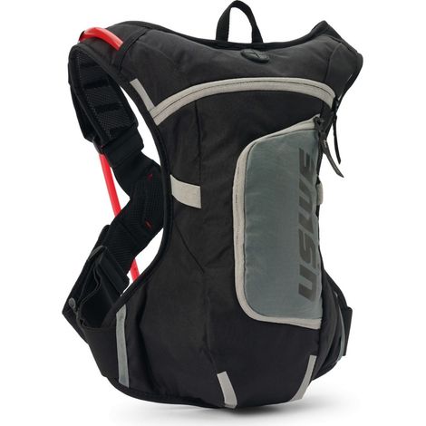Bolsa USWE CAMEL para bicicletas y motocicletas, modelo RAW 4, color gris/negro, capacidad de 3 litros (mochila de 4 litros).