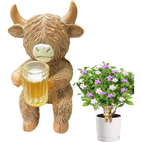 aus Rinderharz wetterfest Design mit Trinkfigur