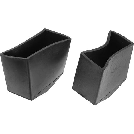 Housses Corrosion Échelles Antidérapantes en Extensibles pour Pied à Caoutchouc Noir, Coussinets de Résistants la Lot de 2 Pièces pour Usage Domestique (1/5)
