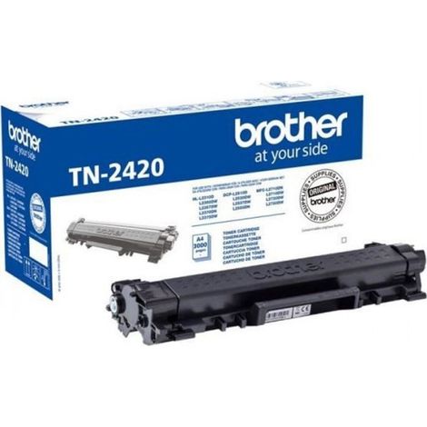 Cartouche de toner noir haute capacité TN2420 - BROTHER - Laser - 3000 pages (1/2)