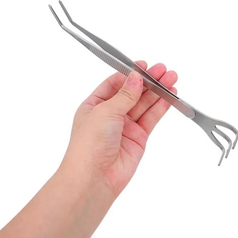 ZHIJIA PREMIUM pince à bonsaï en acier inoxydable équipée d'un râteau à racines incurvé, outil manuel multifonction pour le jardinage de précision (1/5)