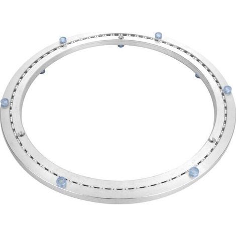 Socle rotatif en métal pour plateau tournant, Ø35 cm, rotation à 360° pour charges lourdes, roulements robustes (1/4)