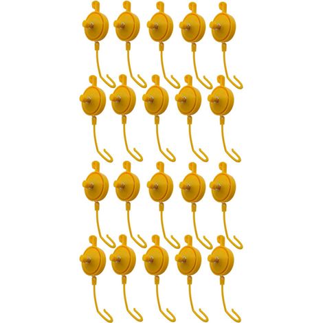 Plant Yoyo Grow Cintre Avec Bouchon, Support de Plante D'Intérieur Réglable Yo Yo (Lot de 20) (1/4)