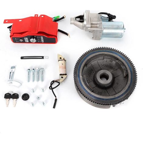Gojoy – Volant d'inertie pour Honda GX390 13 CV – Kit de démarrage électrique avec démarreur magnétique – Couronne dentée et boîte à clés (1/5)