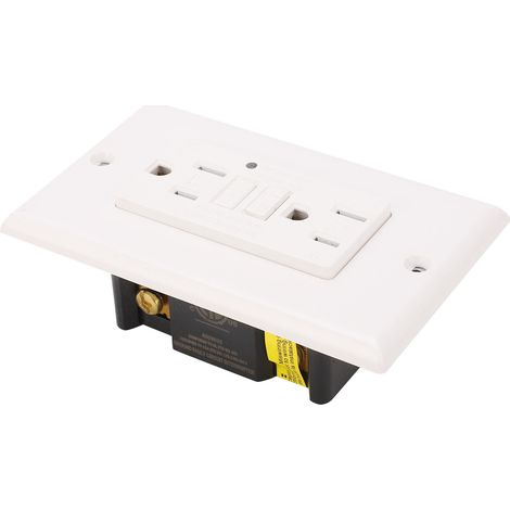 Prise de courant avec détection intelligente des fuites, conforme à la norme américaine et protection contre les défauts à la terre, 125 V CA, LD-3008C (1/5)