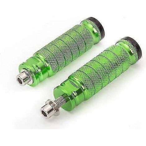 1 Paar Motorrad-Fußrasten, erhöhte Pedale, CNC-Fußrasten, Fußstützen, Fußrasten, Pedalstangen, modifiziertes Zubehör, Universal – Grün