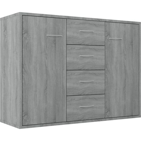 Buffet Sonoma Grau 88x30x65 cm Möbelbauholz