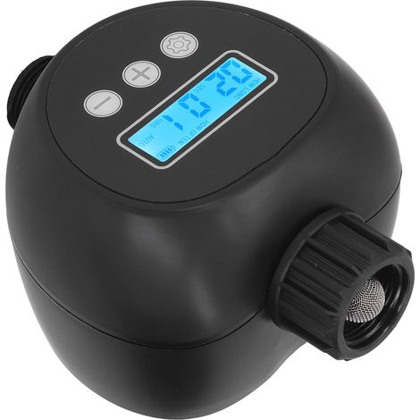 Minuteur d'Arrosage Automatique G3/4 Noir avec Écran pour Jardin et Balcon (1/5)