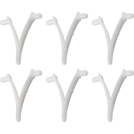 6PCS Pool Supply Butterfly V Clip pour brosse de spa de piscine, rteau à feuilles, écumoire à feuilles, tête d'aspiration (1/4)