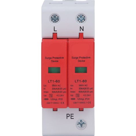 Parafoudre 2P 385V AC 30KA-60KA pour Protection Électrique Domestique (1/5)