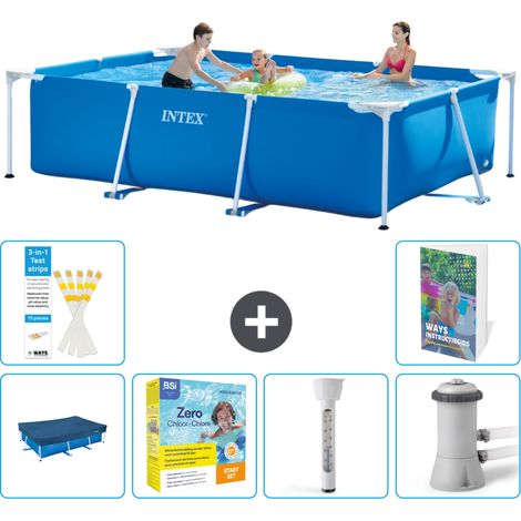 Rechteckiger Frame Pool - 300x200x75 cm - 7-teilig S18