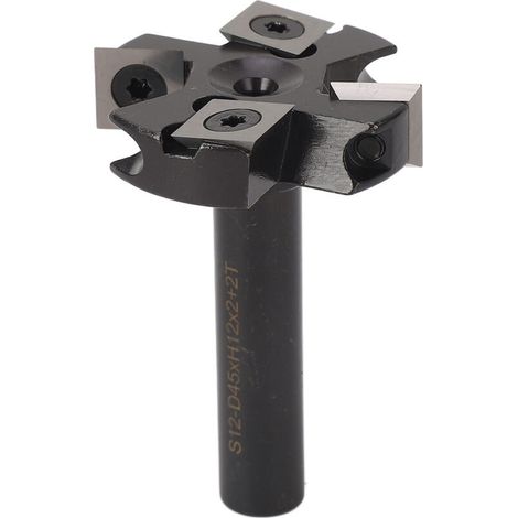 Spoilboard-Flächenfräser, 12 mm Schaft, 1 3/4" Schnittdurchmesser, 4-Zahn-Wendeschneidplatte (1/5)