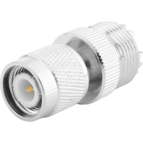 Adaptateur TNC mâle vers PL259 UHF femelle, argent (1/5)