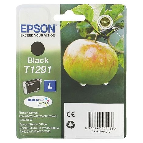 Cartouche Epson T1291 noire pour imprimante jet d'encre (1/2)