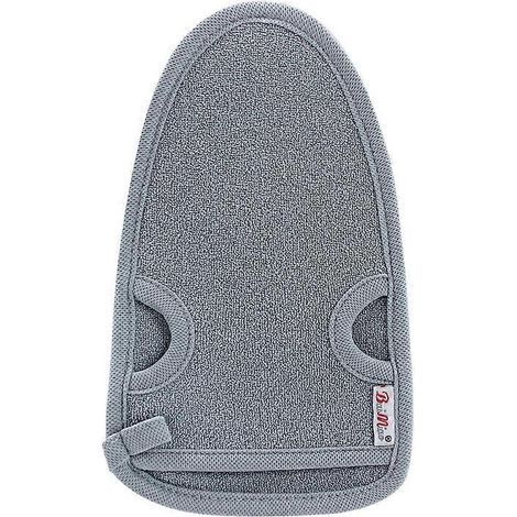 Gants exfoliants - Nettoient les pores du corps et du visage - Gants de douche exfoliants (gris) (1/5)