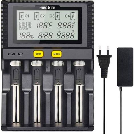 Cargador rápido de baterías inteligente C4-12 Miboxer (1/4)