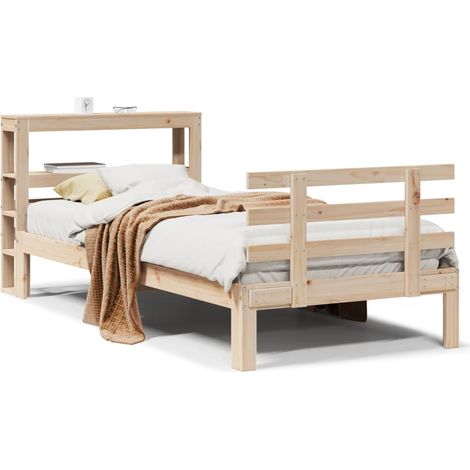Maison Exclusive - Estructura de cama con cabecero madera maciza (1/5)