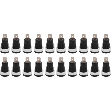 20 Pièces Connecteurs Banane Femelle Laiton 4mm pour Camping-Cars, Bateaux, Camions - Noir (1/5)