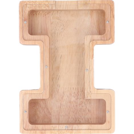 Coffret à Argent Transparent avec Lettre en Bois Personnalisé pour Enfants (1/5)