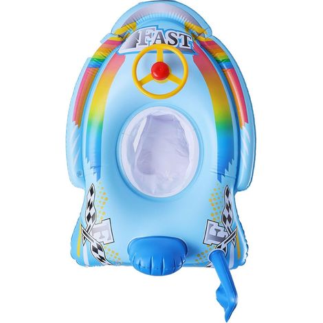 Baby-Schwimmkörper, süßer Pool-Schwimmkörper mit Lenkrad und Hupe, aufblasbarer Baby-Schwimmring, Sommer-Schwimmmatratze, schwimmendes Spielzeug für Mädchen und Jungen im Freien 1 (1/5)