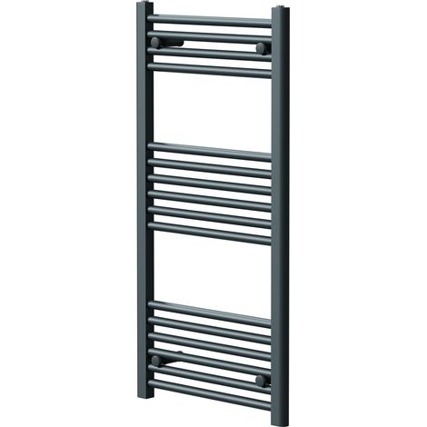 Pizarro Anthracite 1000mm x 500mm Straight Heated Towel Rail (1/5)