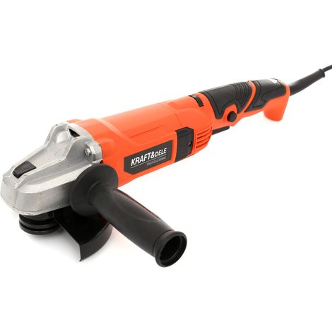 Meuleuse d'angle 1300W – Vitesse 12000 tr/min – Disque 125 mm pour métal, bois, béton – Poignée antidérapante pour confort – Jardibricodeco - KD1723