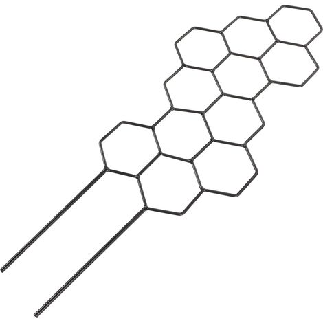 Trellis Pour Plantes - Support Métallique En Forme De Nid D'abeille - Pour Plantes Grimpantes Intérieures Et Extérieures - 38,5 X 14 X 1 Cm - 1 Pièce (1/5)