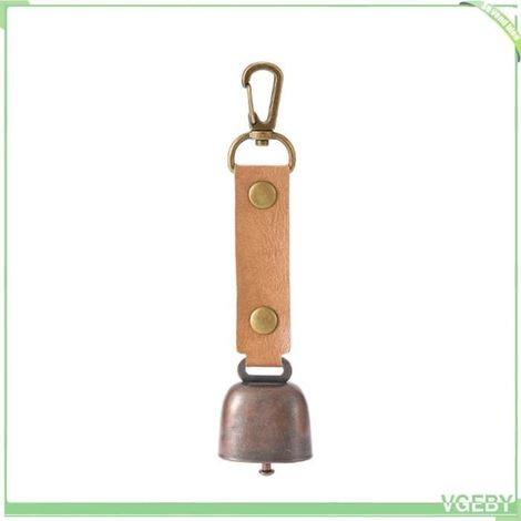 Cloche de décoration - FAFEICY - Modèle petit - Ultralégère - Métal + cuir PU - Ceinture magnétique (1/5)