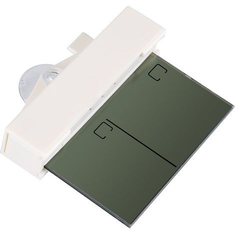 Thermomètre à affichage LCD Hydromètre numérique Station météo extérieure intérieure avec ventouse réversible pour réfrigérateur en verre de fenêtre (1/5)