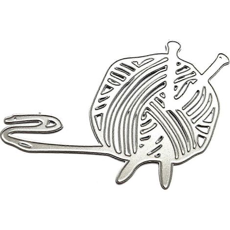 Moule de découpe en métal pour fil de laine, gabarit de découpe DIY compatible avec les albums de scrapbooking, les albums photo, les cartes en papier et les travaux manuels en relief. (1/5)