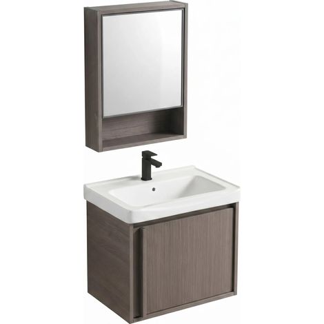 Ein Badezimmermöbelset Mit Waschbecken Rea Gama T25023 Kjm 50Cm Brown