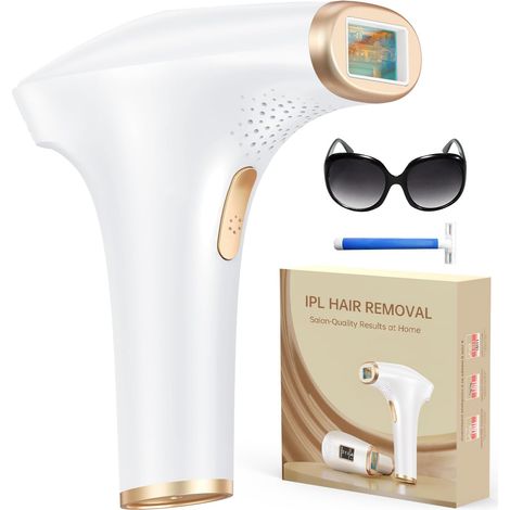 Épilateur Lumière Pulsée, Grande Fenêtre 5 cm², IFE03 999,900 Flashs, 9 Niveaux (1/5)