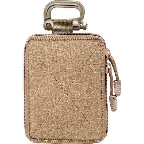 Pochette de premiers secours médicale - Compact - Tactique - Pour le camping, la chasse, la randonnée, la maison, la voiture et les aventures - Gris (1/5)