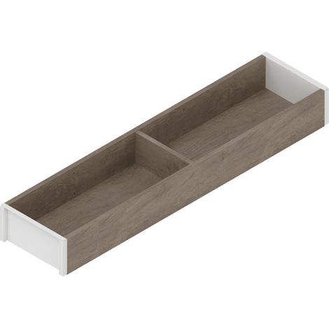 Blum Ambia-Line Schubkastenrahmen schmal - 422x100x50mm, Bardolino Eiche Stahl