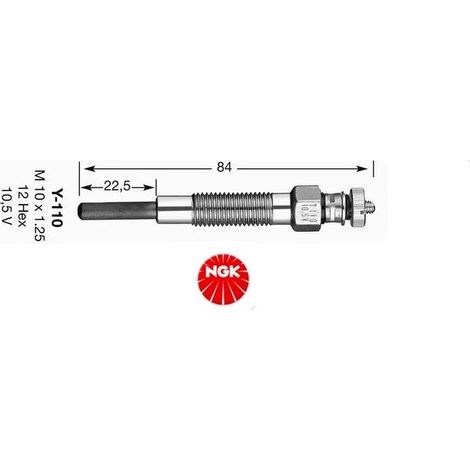 Bougie d'allumage à incandescence NGK 15270436 Y-110V (1/2)