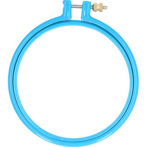 Cross Stitch Embroidery Circle Plastic Colorful Hoop Ring for DIY Art Craft Sewing5in (1/5)