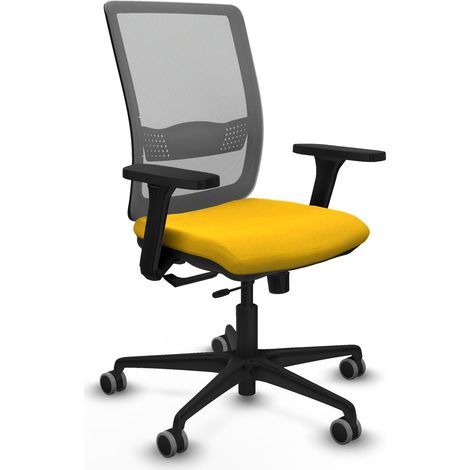 Chaise de bureau piqueras y crespo Haches gris mousse épaisse (1/2)
