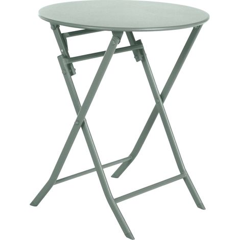 Table de jardin pliante ronde 2 places GREENSBORO (1/4)