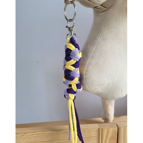 Guinzaglio per cavalli da tiro - Viola/Viola scuro/Giallo (1/2)