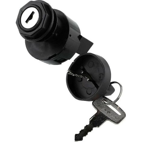 Cylindre De Serrure - Clé Compatible Véhicule Tout-Terrain - Montage Simple - Noir - ABS - Lot De 1 (1/5)