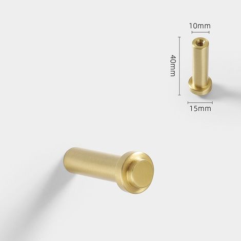 Stück Messing-Wandhaken, goldene Kleiderhaken für die Wand, Handtuch- und Bademantelhaken, robuste Wandhaken für Küche und Wohnzimmer (Modell D) (1/5)