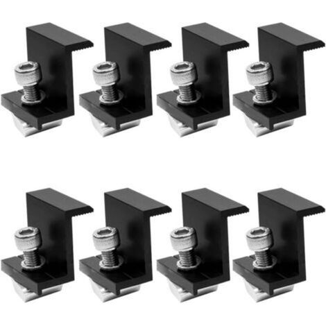 pièces de 30mm photovoltaïque noir côté sertissage carte panneaux solaires pièces de support accessoires de montage photovoltaïques (1/4)