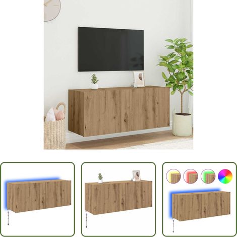 Holzwerkstoff - TV-Wandschrank Artisan-Eiche 100 x 35 x 41 cm Holzwerkstoff (1/5)