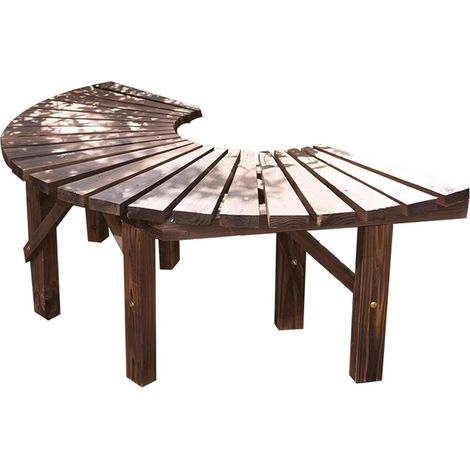 Banc d'arbre Demi-Circulaire Tour d'arbre Ø120cm (1/5)