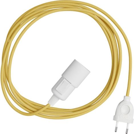 Creative Cables - Câble serpent - Lampe à brancher avec câble en tissu coloré (1/3)