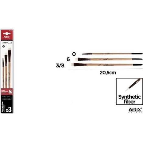 Pennelli professionali, 3 pezzi