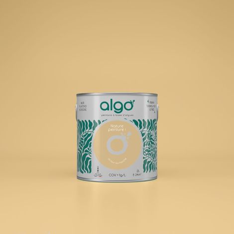 Peinture écologique Algo - Jaune Un tour au Marché - 0.5L / Velours