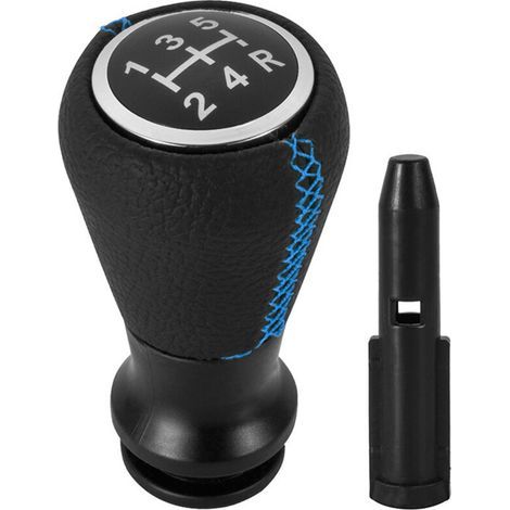 Pommeau de Levier de Vitesse Compatible pour Peugeot 106 107 205 206 207 306 307 308 405 406 407 408 508 605 806 807 Citroen C1 C3 C4(Bleu) (1/4)